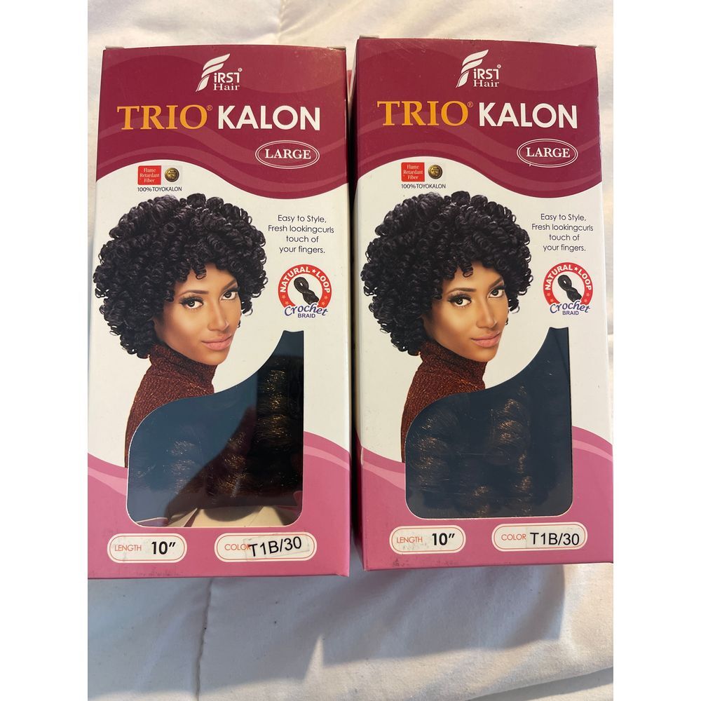 2 bundle pack  Remi‎ Trio Kalon Synthetic Curly Hair Extensions 10" T1B/30 Ombre